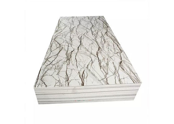 ผนังภายในกันน้ำ PVC UV Marble แผ่นพลาสติก 1220x2800mm