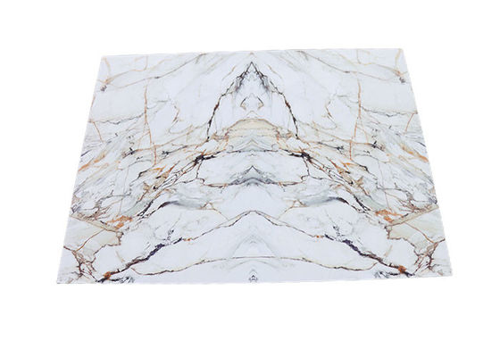ผนังภายในกันน้ำ PVC UV Marble แผ่นพลาสติก 1220x2800mm