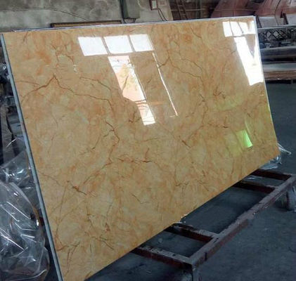Marble Alternative ตกแต่งภายใน PVC UV Marble Sheet 1220x2800x3mm