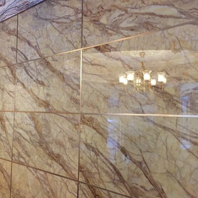Marble Alternative ตกแต่งภายใน PVC UV Marble Sheet 1220x2800x3mm