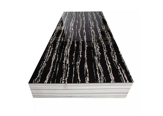 แผ่นหินอ่อน UV PVC ขนาด 3 มม. 4x8 สำหรับตกแต่งผนังในร่ม
