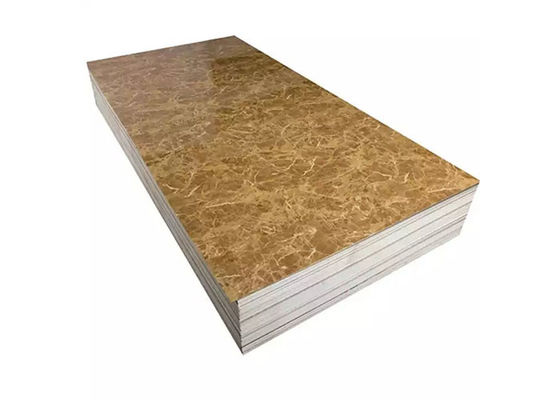 แผ่นหินอ่อน UV PVC ขนาด 3 มม. 4x8 สำหรับตกแต่งผนังในร่ม