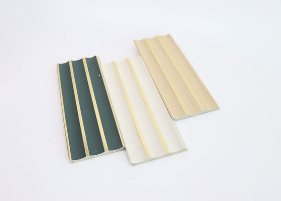 แผงผนังร่องพลาสติกตกแต่งภายในติดตั้งง่าย PS Wall Panel