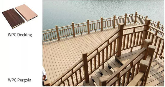 สวนกันน้ำ PVC Wall WPC แผงสำหรับตกแต่งกันลื่นกลางแจ้งเป็นมิตรกับสิ่งแวดล้อม
