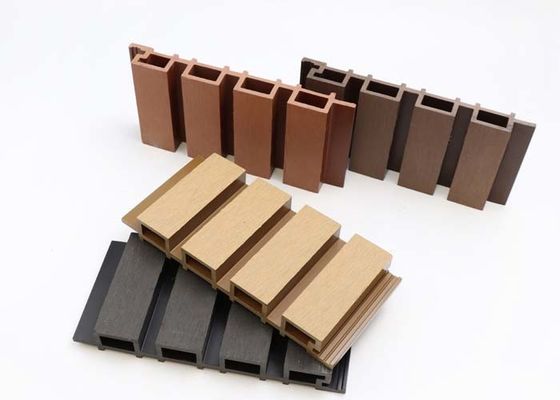 Esay การติดตั้ง PS Panel 3D Wood Fluted PS Wall Panel ภายนอก