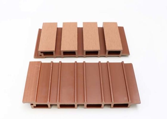 Esay การติดตั้ง PS Panel 3D Wood Fluted PS Wall Panel ภายนอก