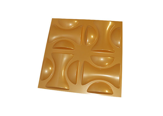 Art Wall Panel เรขาคณิตตกแต่ง 3D Wall Panels 3D PVC Wall Panel