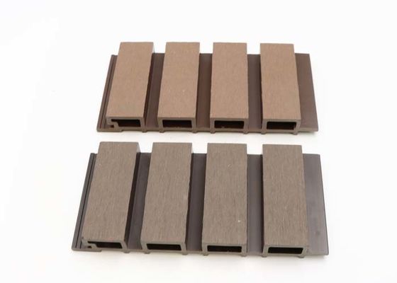 หลายสี HDPE 219x26mm WPC Wall Cladding วัสดุตกแต่งภายนอก