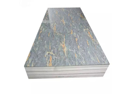 1220x2800mm PVC Marble Composite Tile แผ่นโปร่งแสง Pvc Uv