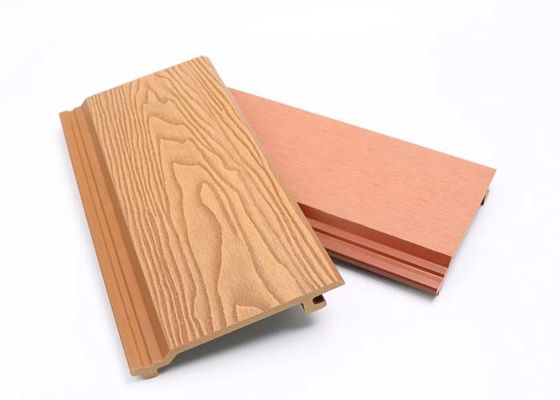 วัสดุตกแต่งผนังภายนอก WPC HDPE 148x21 มม. หลายสี