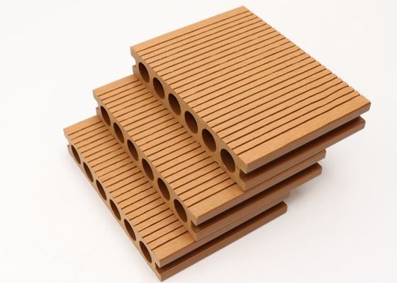 Co Extrusion พื้นวิศวกรรมกันลื่น WPC Composite Deck WPC Outdoor