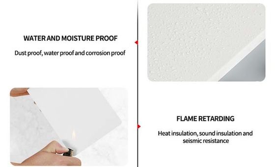 ผนังคอนกรีตมวลเบา PVC Form Board 1.22x2.44m สีสันสวยงาม