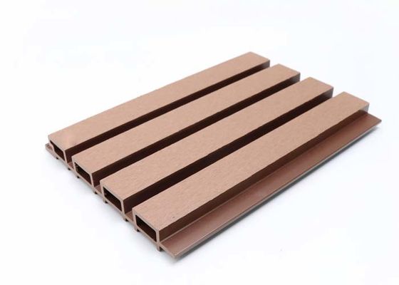 ไม้พลาสติกคอมโพสิตภายนอก WPC ผนังแผง 28 มม. Co Extrusion ตกแต่งกลางแจ้ง