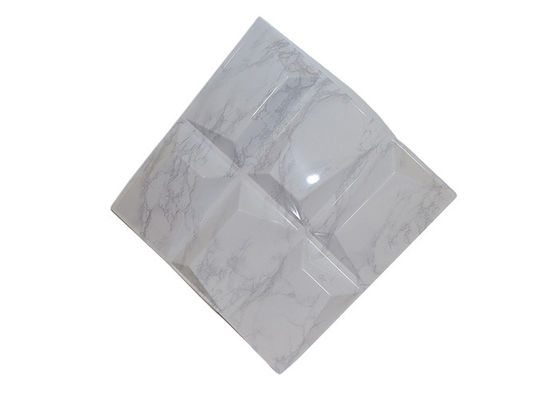 Fireproof Modern Art Rich Models PVC 3D Wall Panel สำหรับตกแต่งภายในอาคาร