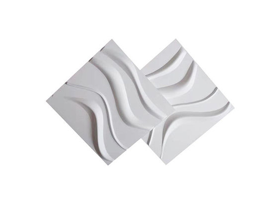 ความหนา 1 มม. แผ่นผนังตกแต่ง 3 มิติ PVC Flexilble Squre Shape