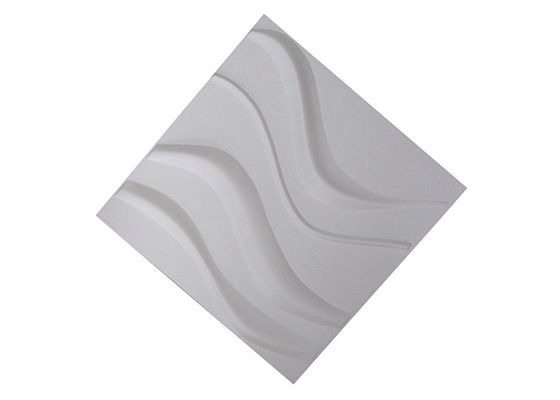 ความหนา 1 มม. แผ่นผนังตกแต่ง 3 มิติ PVC Flexilble Squre Shape