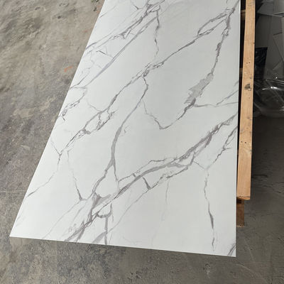 แผ่นหินอ่อน PVC พิมพ์ 3 มิติ UV Marble 1220x2440 Mm สำหรับตกแต่งผนัง
