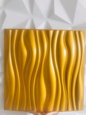 50x50ซม. แผ่นผนัง 3 มิติตกแต่งภายในบ้านดีไซน์ทันสมัย ​​PVC 100%