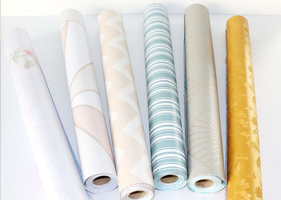 ไวนิล Self Adhesive PVC Wall Paper Rolls ของตกแต่งบ้านสุดหรู
