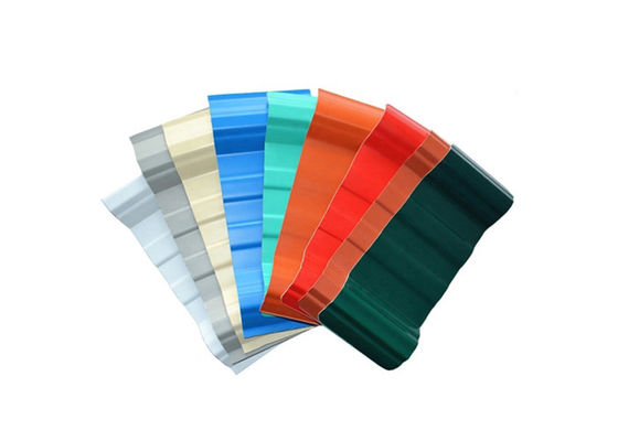 พลาสติกสังเคราะห์เรซิ่น ASA กระเบื้องหลังคาลอน PVC ทนไฟ