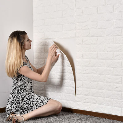 วอลล์เปเปอร์ 3D PE Foam วอลล์เปเปอร์ติดด้วยตนเองสำหรับตกแต่งบ้าน