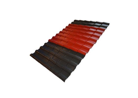 ASA กระเบื้องหลังคาพีวีซีเรซินสังเคราะห์ ASA แผ่นหลังคาพลาสติก UPVC ลูกฟูก