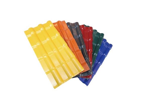 ASA APVC UPVC กระเบื้องหลังคา PVC แผ่นหลังคาพลาสติกลูกฟูก