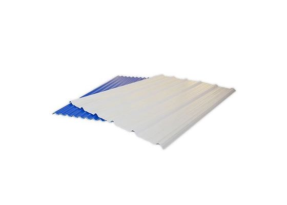 กระเบื้องหลังคาสีแดงพลาสติกคอมโพสิต PVC กันไฟตกแต่งภายนอกอาคาร