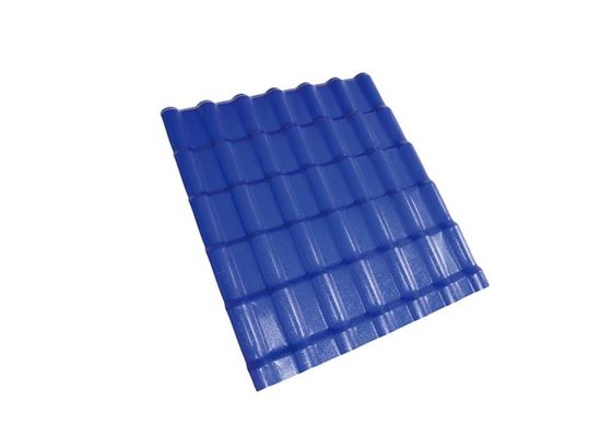 กระเบื้องหลังคาสีแดงพลาสติกคอมโพสิต PVC กันไฟตกแต่งภายนอกอาคาร
