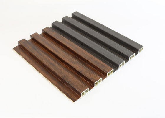 ลายไม้บานเกล็ด Wpc ผนัง 195 * 25 * 2900 มม. กันน้ำสำหรับตกแต่งภายใน