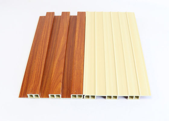 ลายไม้บานเกล็ด Wpc ผนัง 195 * 25 * 2900 มม. กันน้ำสำหรับตกแต่งภายใน