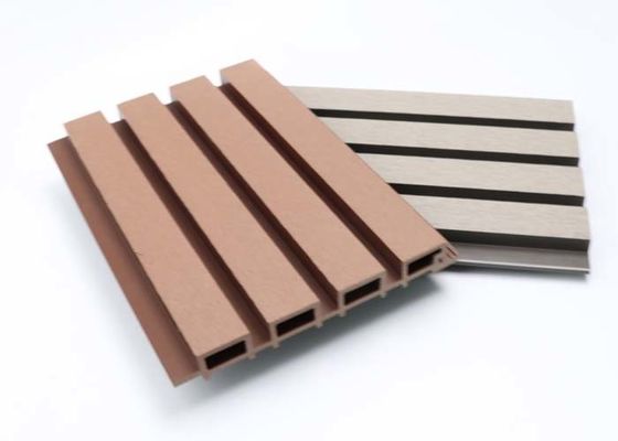 ลายไม้ภายนอก WPC Wall Panel Outdoor Cladding Co Extrusion Fireproof