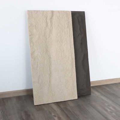 แผ่นหิน PU แผ่นหนา ลายเทียม ติดตั้งง่าย สำหรับตกแต่งผนัง 120*60ซม. 3ซม
