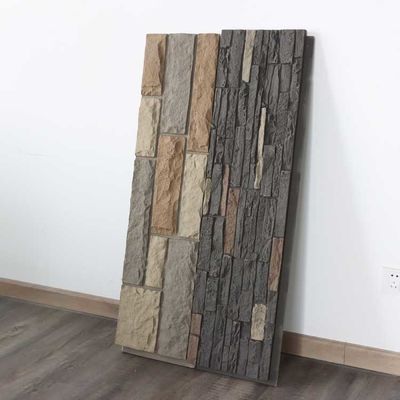 ผนังโพลียูรีเทน PU Stone Panel Faux น้ำหนักเบา 120*60ซม