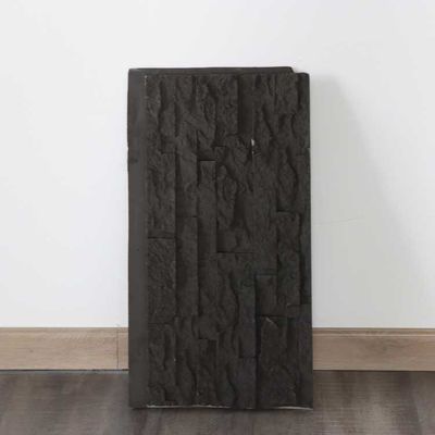 ของแต่งบ้าน แผ่นหินวัฒนธรรม PU เทาเข้ม โพลียูรีเทนจำลอง 120*60ซม