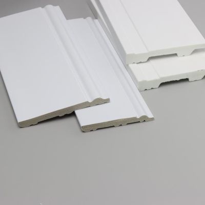 OEM Ps ไม้บัวผนัง กระดานข้างก้นโพลีสไตรีน สีขาว 2.9ม