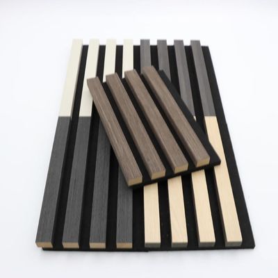 โพลีเอสเตอร์ 100% + MDF พร้อมวีเนียร์อะคูสติกบอร์ดทรงสี่เหลี่ยมเก็บเสียง