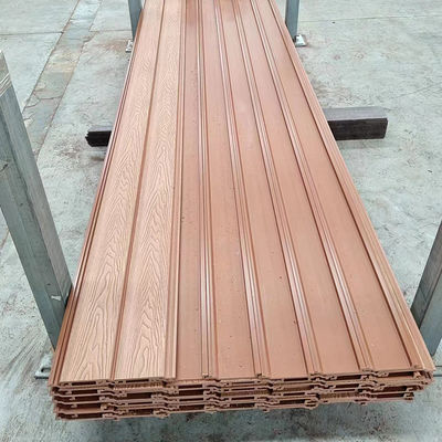 Wpc Wall Cladding Building Exterior Decoration Wood Substitute Wpc แผ่นผนังที่ใช้แทนไม้