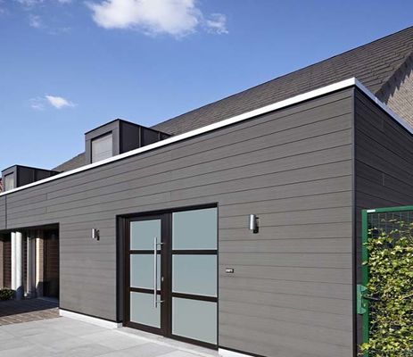 Wpc Wall Cladding Building Exterior Decoration Wood Substitute Wpc แผ่นผนังที่ใช้แทนไม้