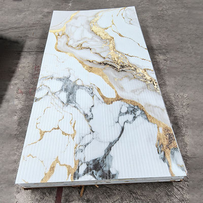 โป๊มาร์บอร์ด PVC สวยสูง UV โป๊มาร์บอร์ดแผ่น laminated สําหรับตกแต่งผนัง