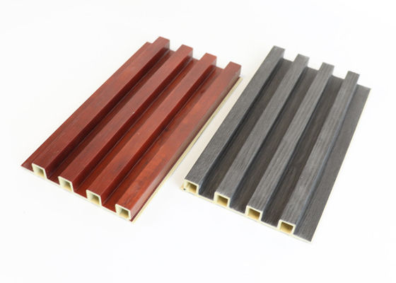 2.9m 160x24mm ภายใน WPC Wall Panel ไม้ทางเลือกสำหรับตกแต่งบ้าน
