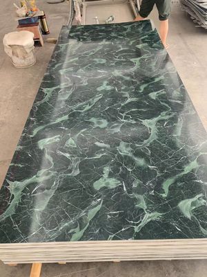 ผนังภายในกันน้ำ PVC UV Marble แผ่นพลาสติก 1220x2800mm