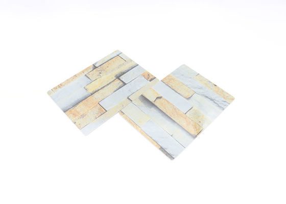 ผนังภายในตกแต่งแผ่นหินอ่อน PVC พิมพ์ 3 มิติ UV Board