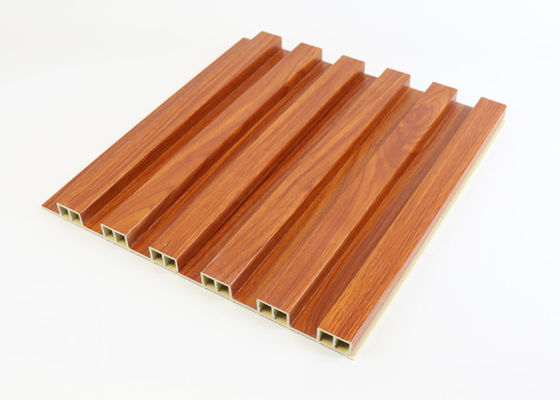 ลายไม้บานเกล็ด Wpc ผนัง 195 * 25 * 2900 มม. กันน้ำสำหรับตกแต่งภายใน