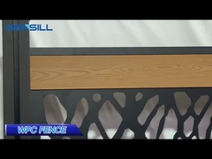 Garden Co Extrusion Wpc Fence Panel ไม้พลาสติกคอมโพสิตกันเชื้อรา