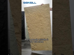 ผนังหินเทียมโพลียูรีเทน PU น้ำหนักเบา 1200*600มม