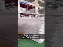 ฝ้าเพดานสูง PVC แผงผนังตกแต่งภายในบ้านห้องน้ำวัสดุก่อสร้าง